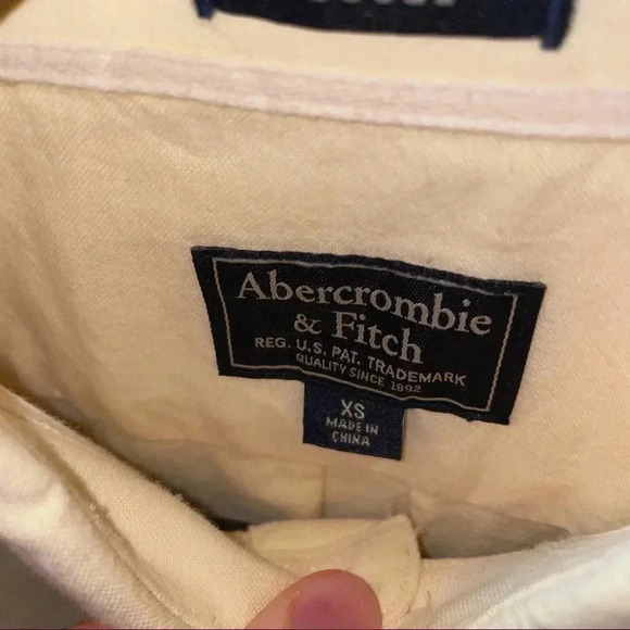 Abercrombie & Fitch Yellow Dress Shirt - Picture 2 of 3